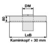 Kaminkopfabdeckung